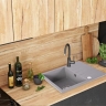 Fregadero de cocina Rea North 48,5x59,5 gris (ZLE-00128) + sifón