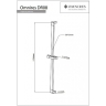 shower rod Omnires chrome 78 cm (DR08CR)