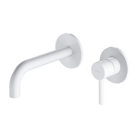 Mezclador de lavabo empotrado Omnires Y blanco mate (Y1215HWM)