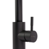 Grifo monomando de cocina Rea Cross con caño extraíble, negro (REA-B5309)