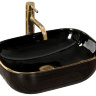 Lavabo Rea Belinda 33x46,5 negro/dorado (REA-U8796)
