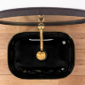 Lavabo Rea Belinda 33x46,5 negro/dorado (REA-U8796)