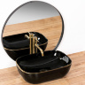 Lavabo Rea Belinda 33x46,5 negro/dorado (REA-U8796)