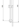 Juego de ducha Omnires Microphone dorado (MICROPHONE-SGL)