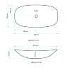 Lavabo Rea Royal 60 35,3x61,6 blanco (REA-U0441)