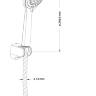 shower set Omnires Yosemite dot chrome (YOSEMITE-PCR)