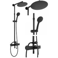 Sistema de ducha Rea Aldi negro (REA-P8800)