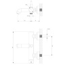Omnires Y graphite bath and shower mixer (Y1231GR)