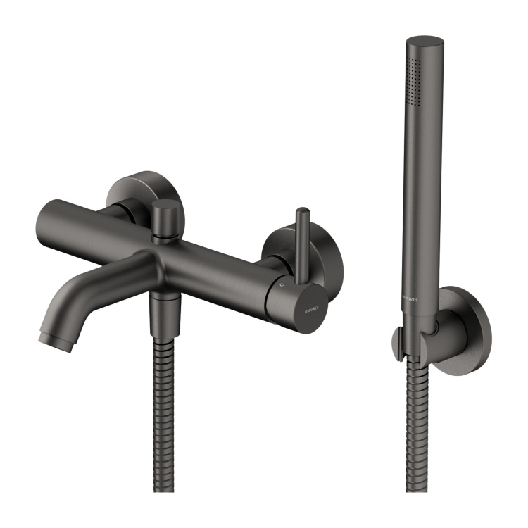 Omnires Y graphite bath and shower mixer (Y1231GR)