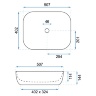Lavabo Rea Mona Slim 40,2x50,7 blanco (REA-U6300)