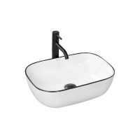Lavabo Rea Marbel 33x46,5 blanco (REA-U8603)