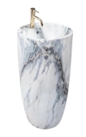 Lavabo Rea Anya 45x45x84 granito, de sobremesa (REA-U5802)