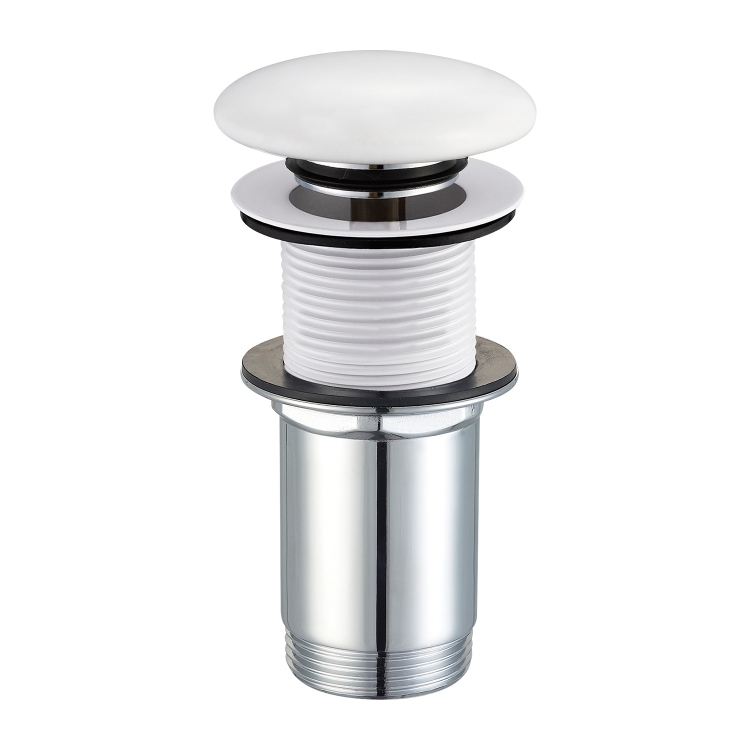Omnires click-clack gloss white bottom valve (A716BP)
