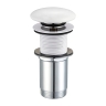 Omnires click-clack gloss white bottom valve (A716BP)