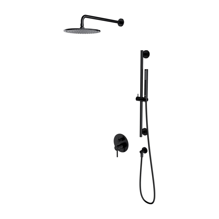 душевая система Omnires Y скрытого монтажа semi-matt black (SYSY47BL)