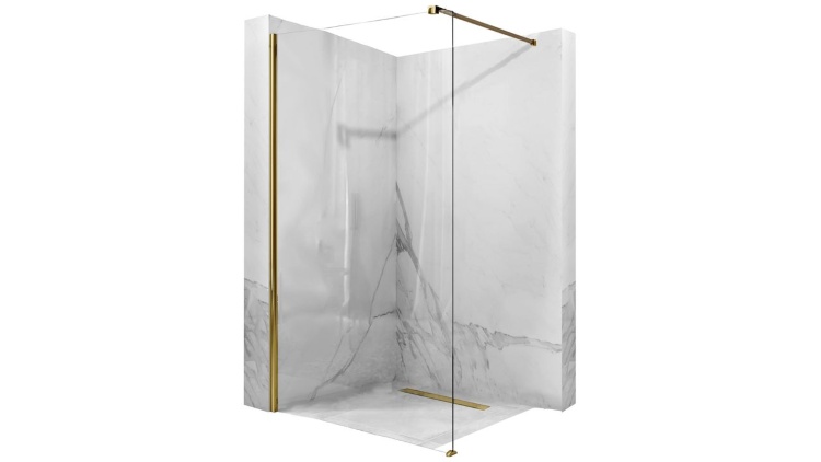 Mampara de ducha Rea Aero 90x195 dorada (REA-K8442)