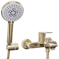 Mezclador de baño Rea Mayson con ducha de mano, dorado (REA-B5662)