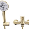 Mezclador de baño Rea Mayson con ducha de mano, dorado (REA-B5662)