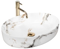 Lavabo Rea Queen 41,5x55 cararra brillante (REA-U1232)