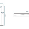 Bandeja Rea Grand 80x100 rectangular blanca (REA-K4590)