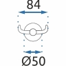 Toallero Rea Mist cromado (REA-80018)