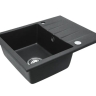 Fregadero de cocina Rea North 48,5x59,5 pintado negro (ZLE-00125) + sifón