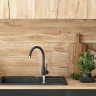 Fregadero de cocina Rea North 48,5x59,5 pintado negro (ZLE-00125) + sifón