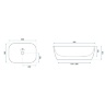 Lavabo Rea Sol 38,5x50 blanco (REA-U8605)