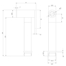 Cabezal de ducha higiénico Omnires Bidetta Graphite (BIDETTA2-RGR)
