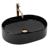 Lavabo Rea Nadia 50x38 piedra negra (REA-U9240)