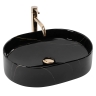 washbasin Rea Nadia 50x38 black stone (REA-U9240)