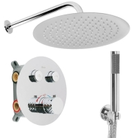 душевая система Rea Lungo Diamond + box скрытого монтажа, с термостатом, chrome (REA-P6967)