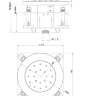 Chorro lateral Omnires de 13,5 cm cromado (S29CR)