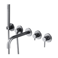 Omnires Y 5 Hole Bath Mixer Nickel (Y1237/1NI)
