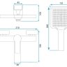 Mezclador de baño Rea Argus dorado mate (REA-B6414)
