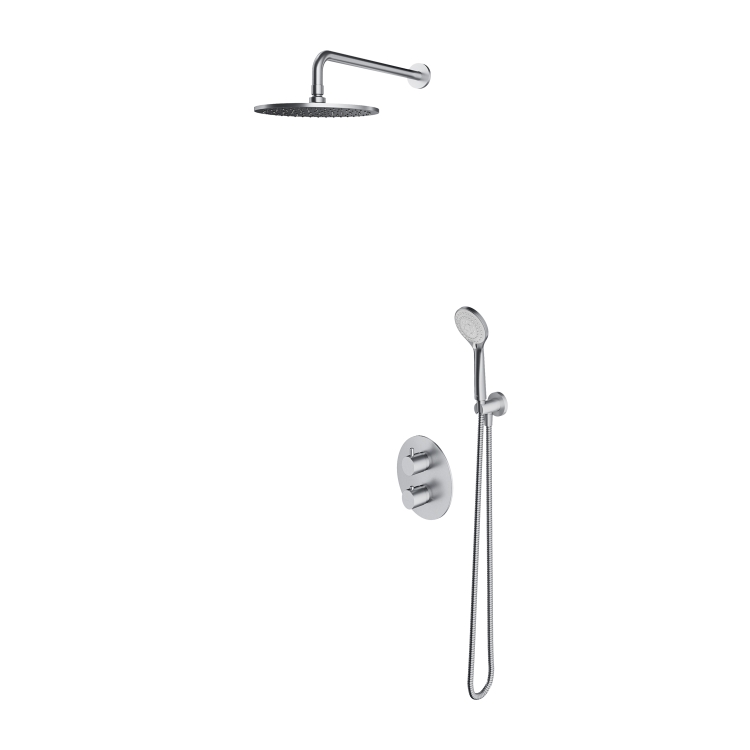 shower system with thermostat Omnires Y nickel (SYSYT05NI)