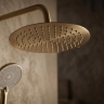 душевая система для душа с термостатом Rea Lungo brushed gold (REA-P6730)