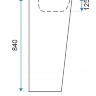 Lavabo Rea Daria 38x44 mármol (REA-U6678)