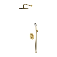 shower system with thermostat Omnires Y brushed brass (SYSYT05BSB)
