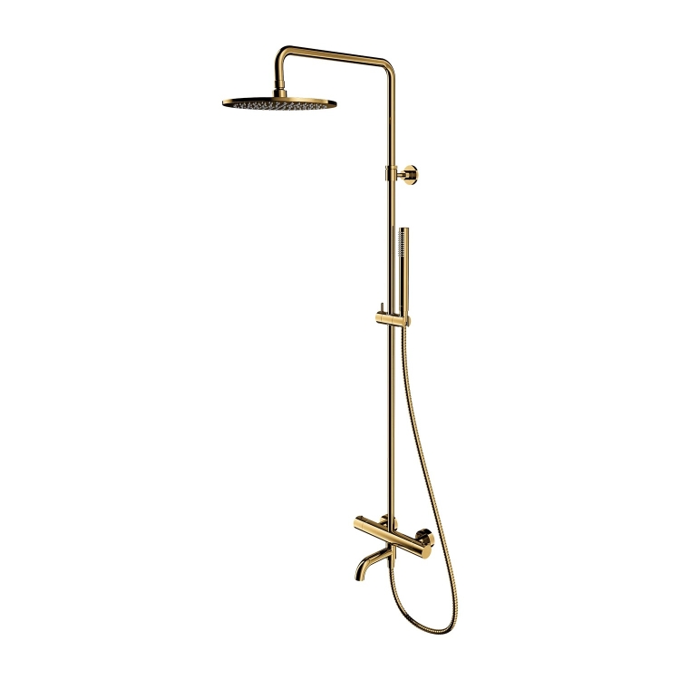 душевая система с термостатом Omnires Y polished gold (Y1234GL)