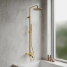 душевая система с термостатом Omnires Y polished gold (Y1234GL)