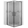 shower cabin Rea Abra 90x90 black mat safety glass transparent (REA-K5502)