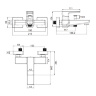 Bath mixer Omnires Parma black mat (PM7430BL)