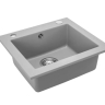 Fregadero de cocina Rea West 48,5x44 gris (ZLE-00122) + sifón
