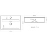 Lavabo Rea Xara 31x46 blanco (REA-U0140)