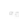 washbasin Rea Milena 48x55 freestanding, white (REA-U9903)