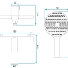 Mezclador de baño Rea Avalon dorado cepillado (REA-B2707)
