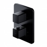 concealed bath and shower mixer Omnires Parma black mat (PM7436BL)