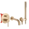 Mezclador de bañera empotrado Rea Lungo oro mate (REA-B7503)