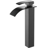 Mezclador de lavabo Rea Falcon negro, alto (REA-B0252)